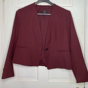 Ann Taylor suite jacket. Deep red